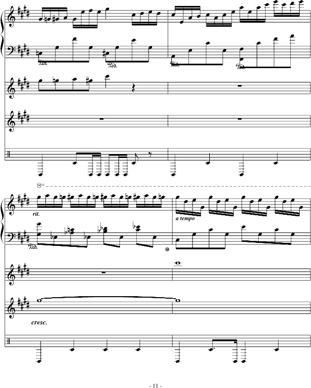 Night Sky（总谱制作）(钢琴谱)11