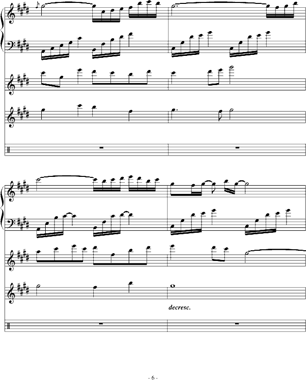 Night Sky（总谱制作）(钢琴谱)6