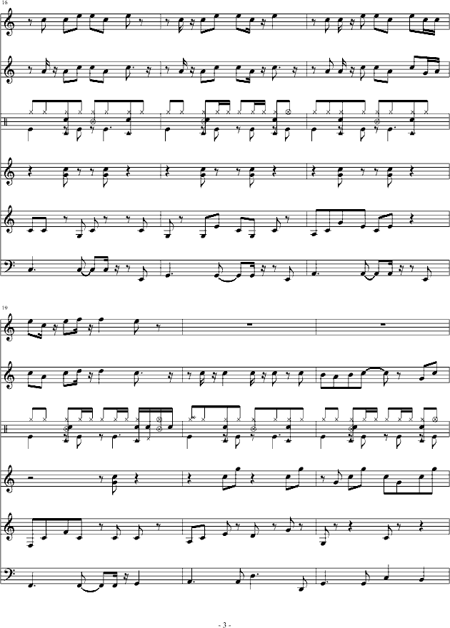 简单爱(总谱)(钢琴谱)3