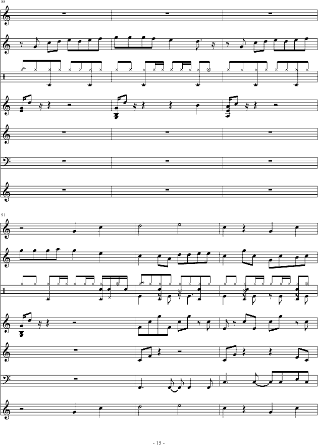 简单爱(总谱)(钢琴谱)15