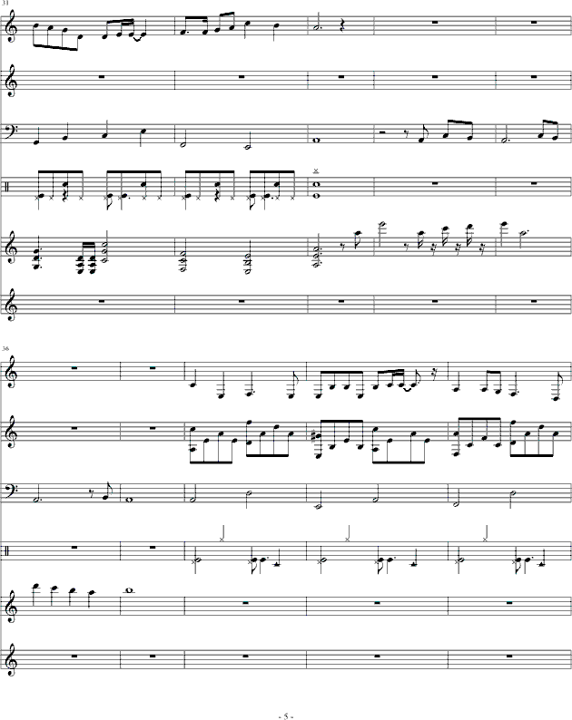死了都要爱(钢琴谱)5