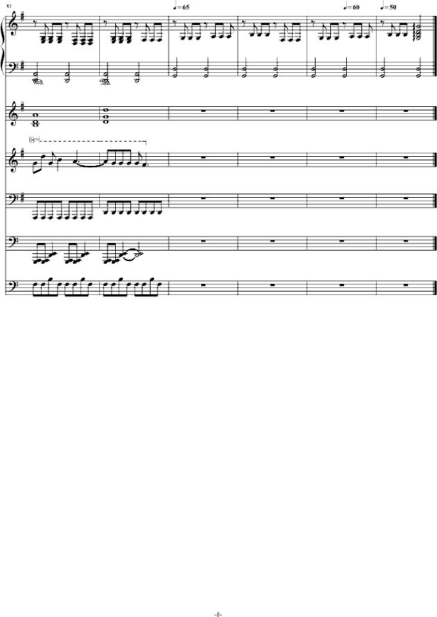 不能说的秘密(完美乐队总谱)(钢琴谱)8