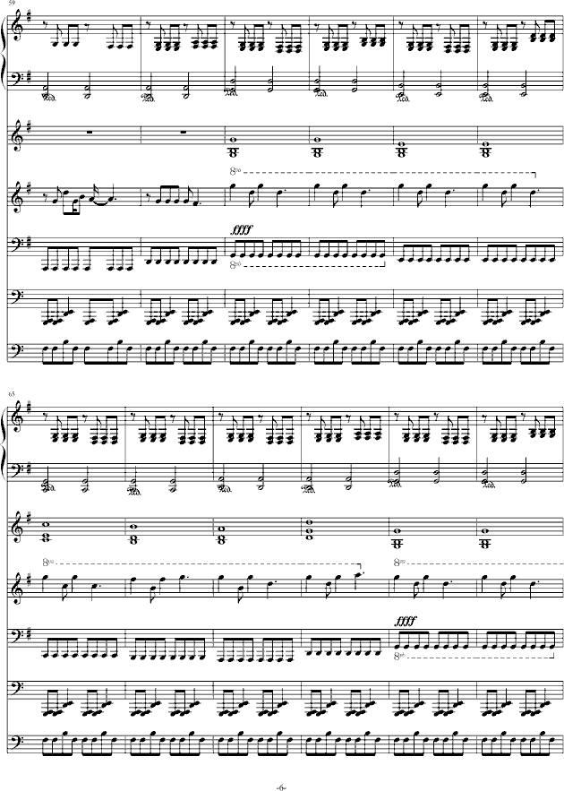 不能说的秘密(完美乐队总谱)(钢琴谱)6