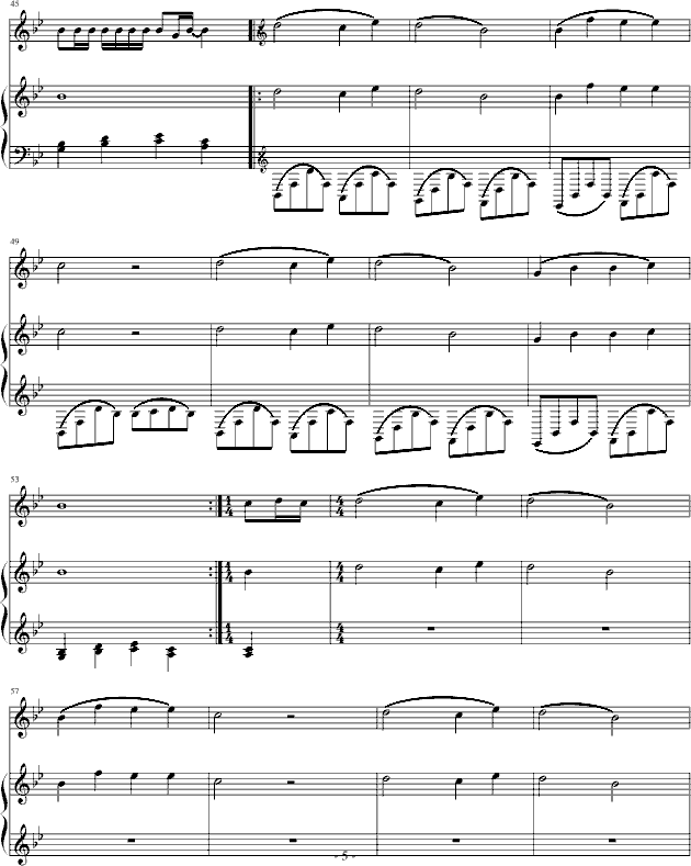 妈妈的话(钢琴谱)5