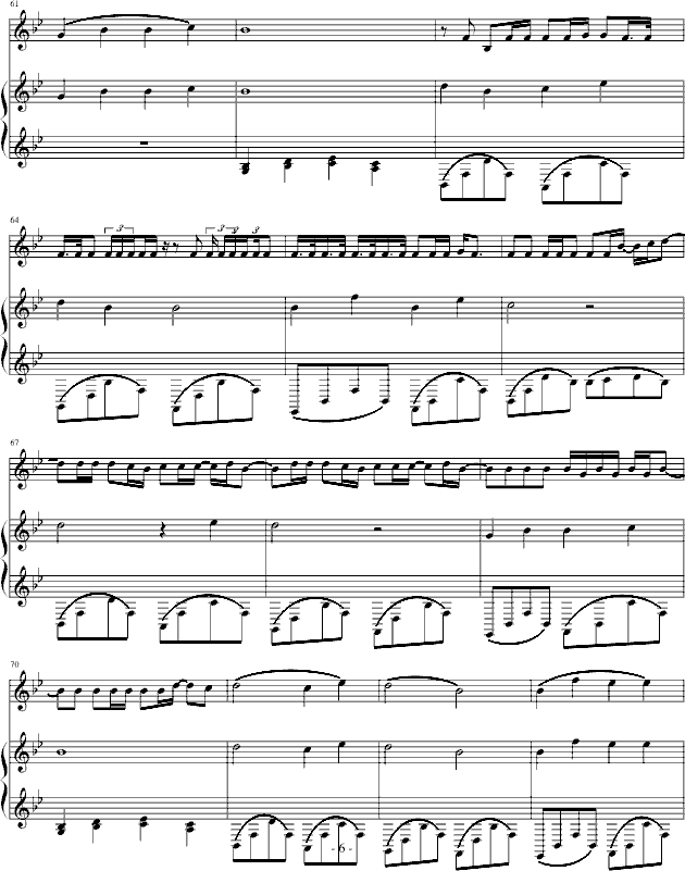 妈妈的话(钢琴谱)6