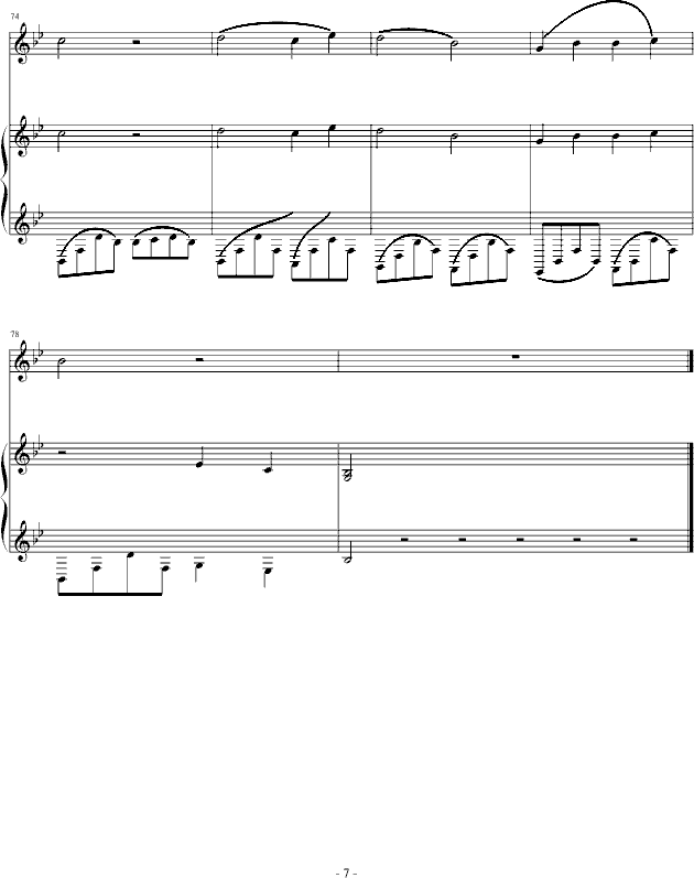 妈妈的话(钢琴谱)7
