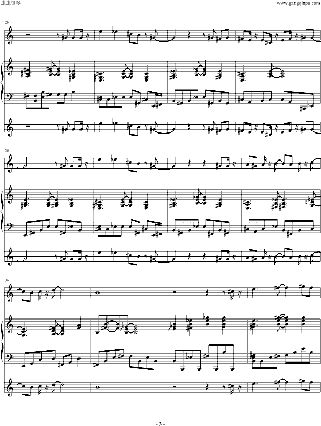 数码宝贝 Butterfly(总谱)(钢琴谱)3