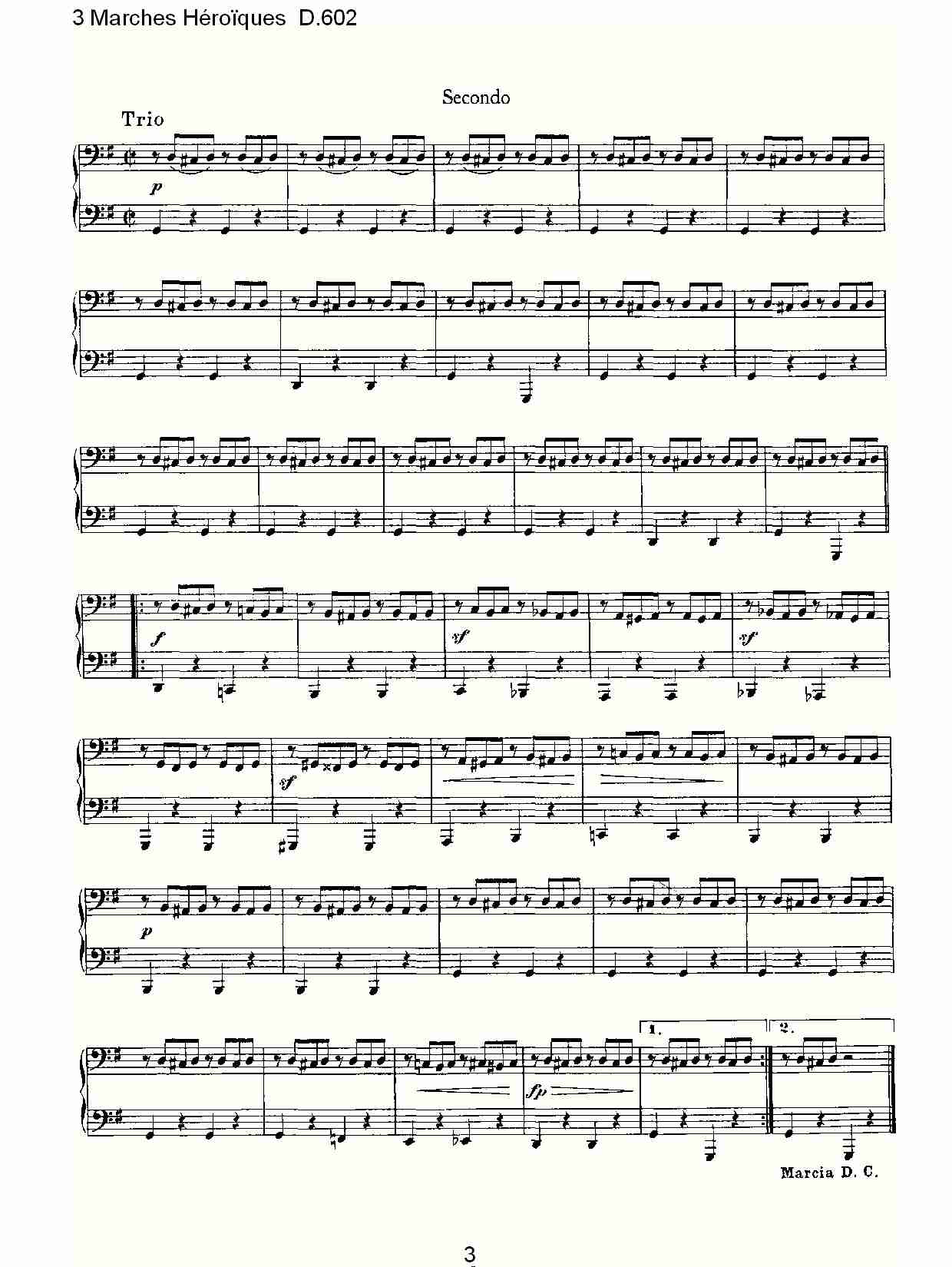 3进行曲Héro&iuml;ques(总谱)3