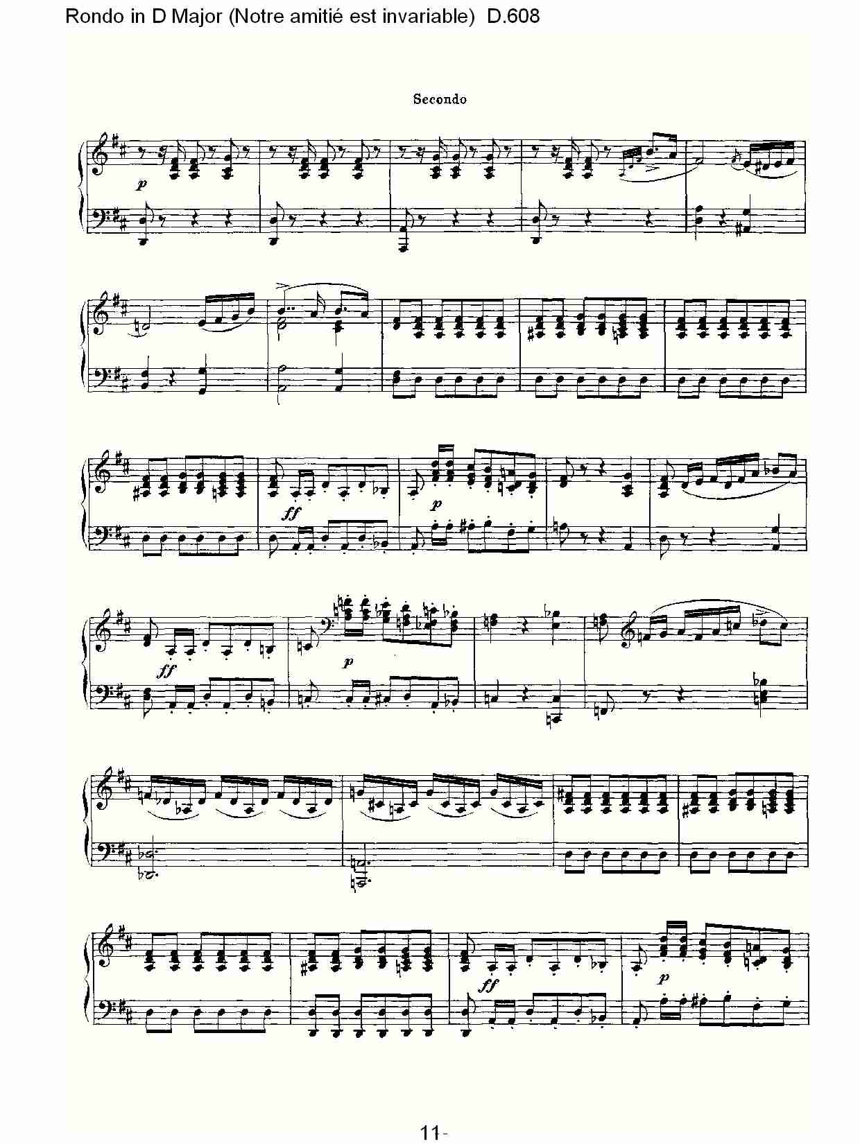 Ｄ大调回旋曲(Notre(总谱)1