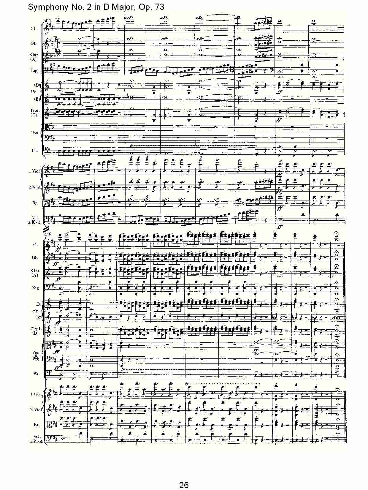 D大调第二交响曲,(总谱)1