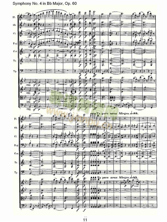 bB大调第四交响曲(总谱)11