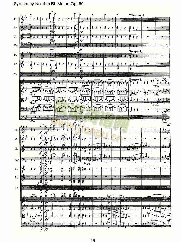 bB大调第四交响曲(总谱)15