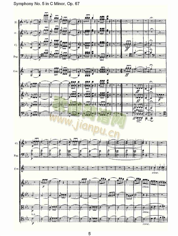 C大调第五交响曲(总谱)5