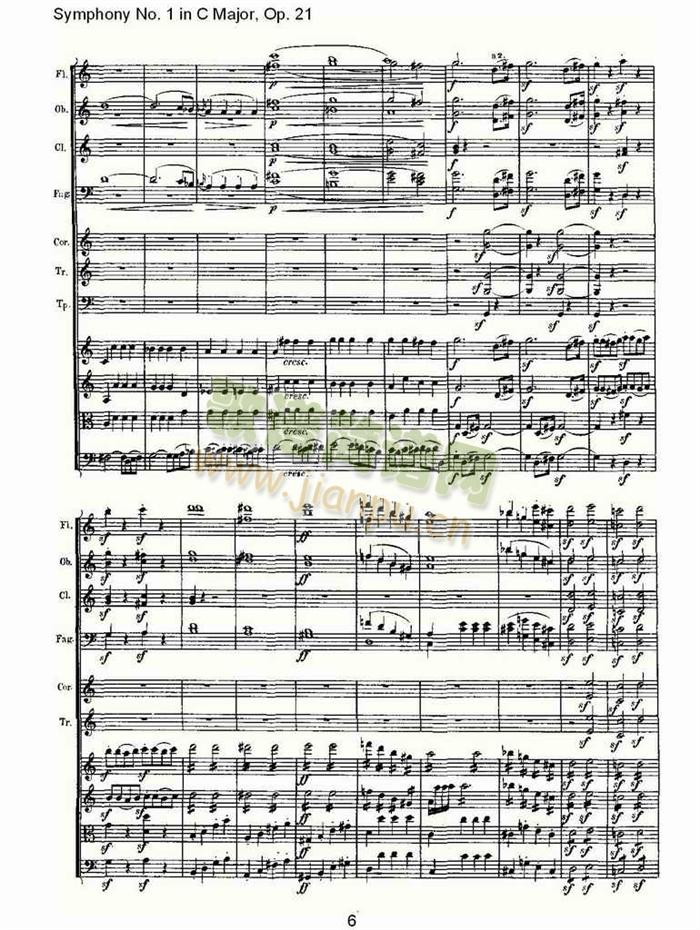 C大调第一交响曲(总谱)6