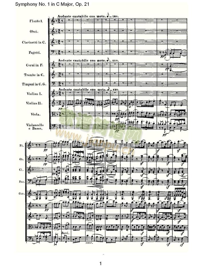 （C大调第一交响曲(总谱)1