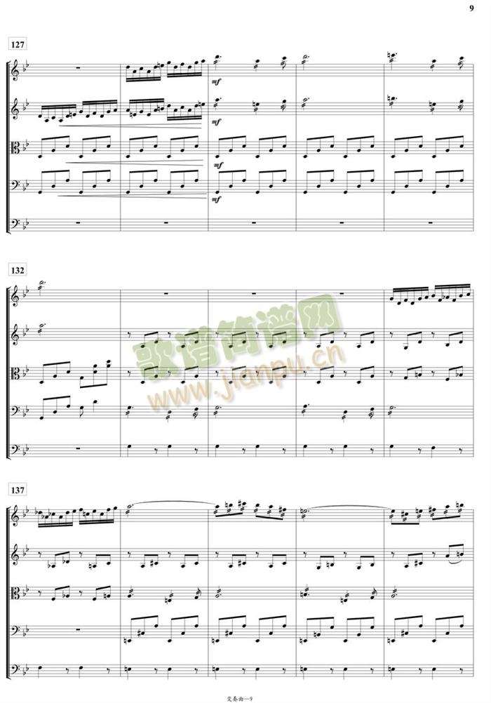 变奏曲总谱(总谱)9