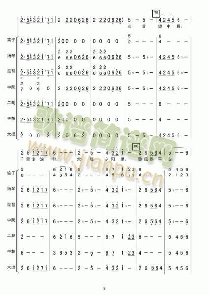 昭君出塞总谱(总谱)9