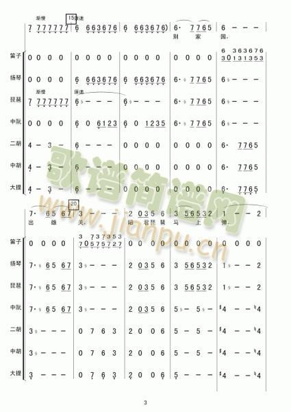 昭君出塞总谱(总谱)3