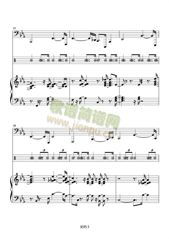 BBerigan_Sunday伴奏(总谱)5