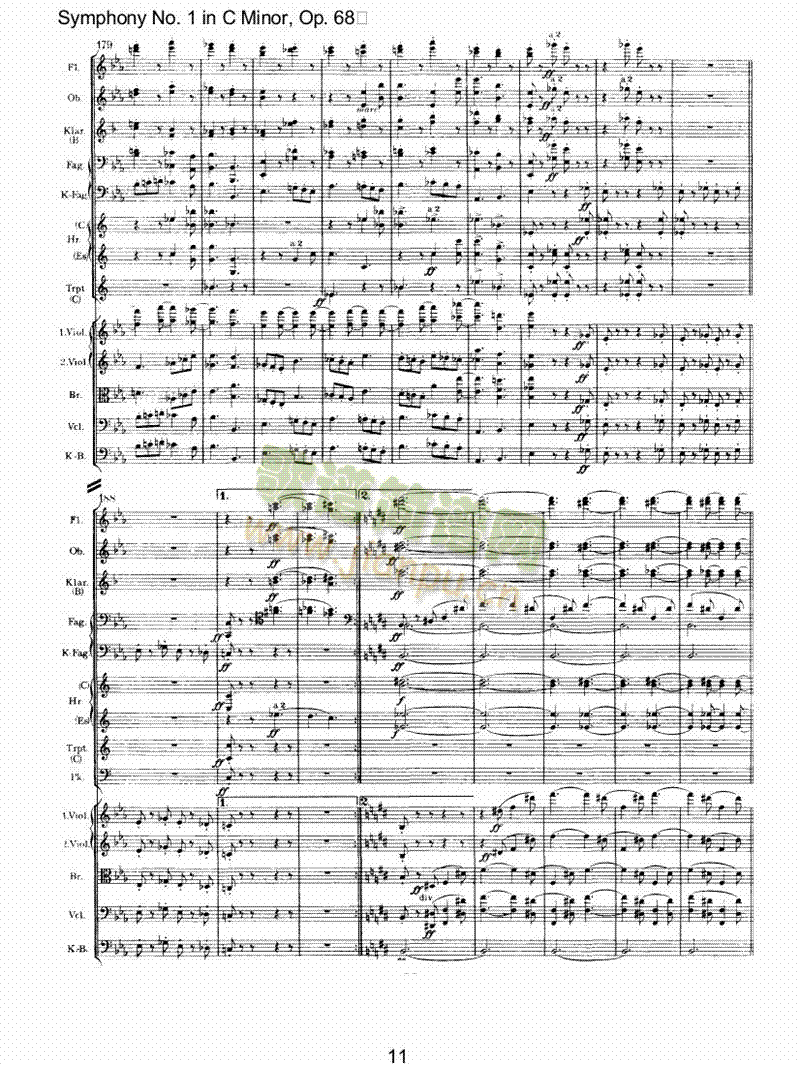 C小调第一交响曲(总谱)11