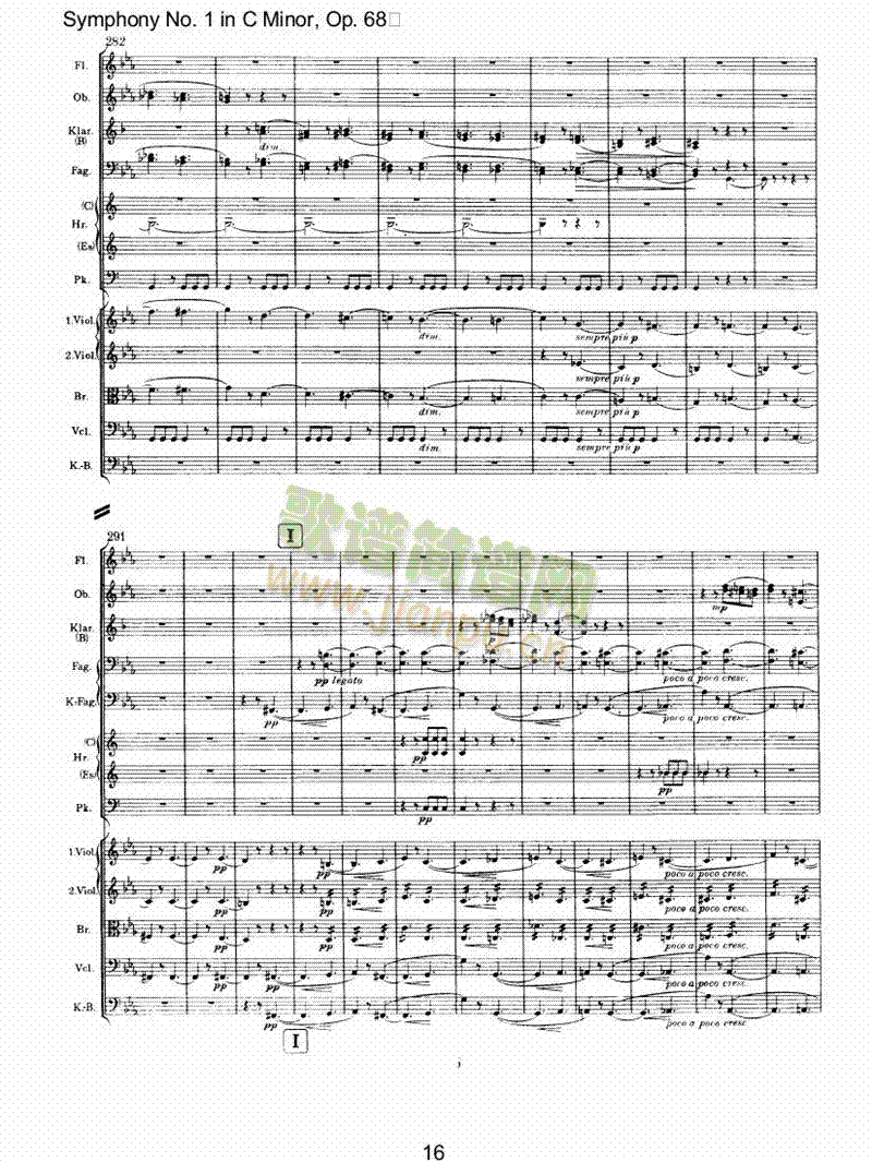 C小调第一交响曲(总谱)16