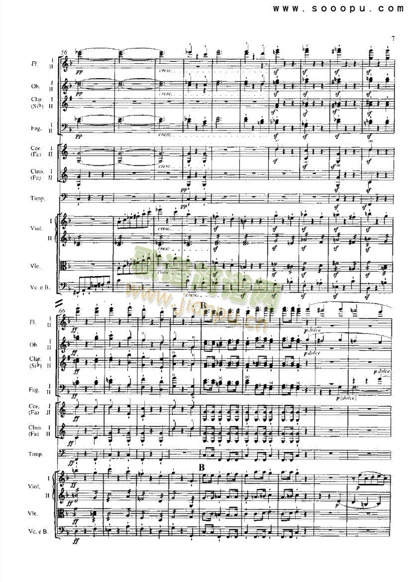 F大调第一第八交响曲乐队类管弦乐总谱(其他乐谱)5
