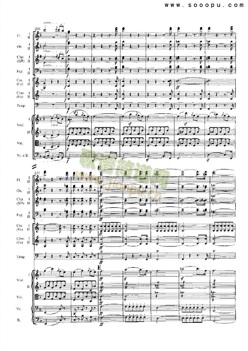 F大调第一第八交响曲乐队类管弦乐总谱(其他乐谱)15