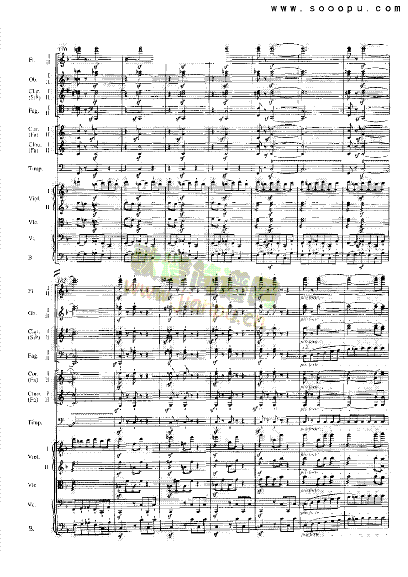 F大调第一第八交响曲乐队类管弦乐总谱(其他乐谱)13