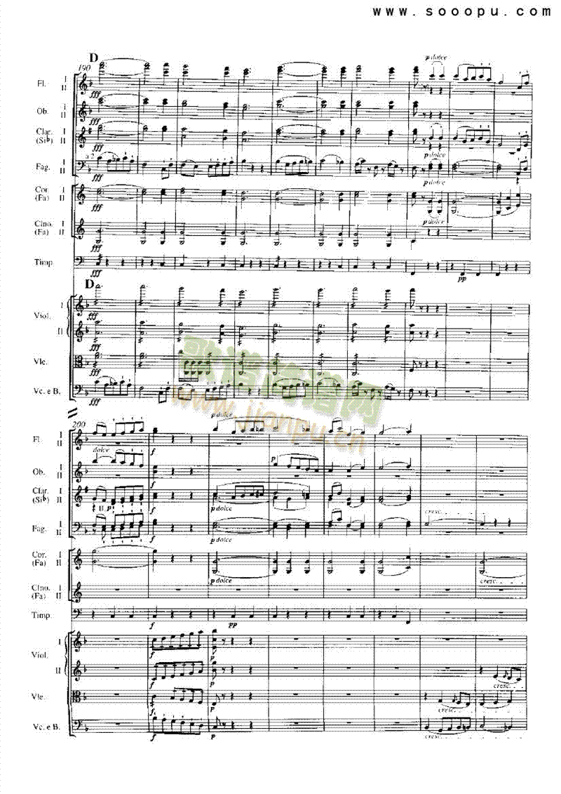 F大调第一第八交响曲乐队类管弦乐总谱(其他乐谱)14