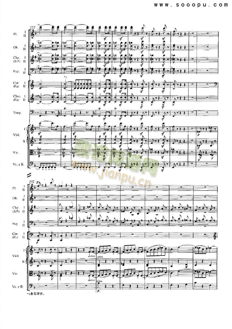F大调第一第八交响曲乐队类管弦乐总谱(其他乐谱)16
