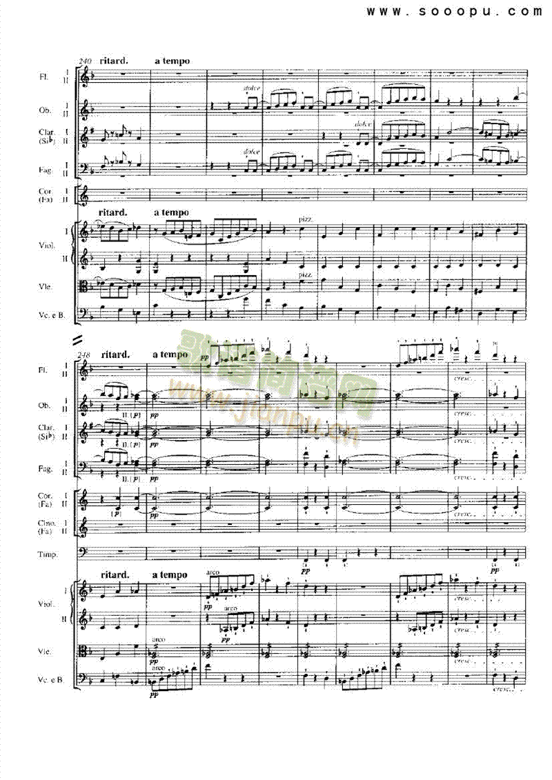 F大调第一第八交响曲乐队类管弦乐总谱(其他乐谱)17