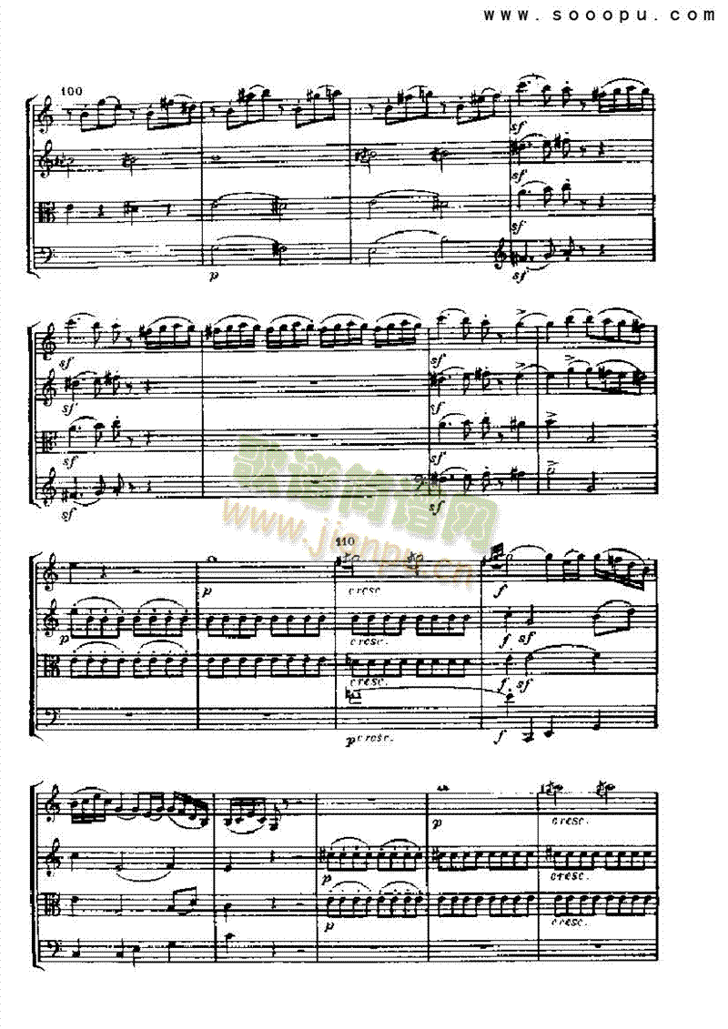 弦乐四重奏乐队类管弦乐总谱(其他乐谱)6