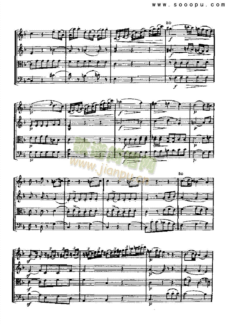 弦乐四重奏乐队类管弦乐总谱(其他乐谱)12