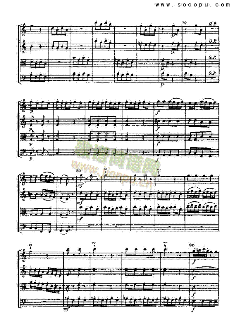 弦乐四重奏乐队类管弦乐总谱(其他乐谱)19