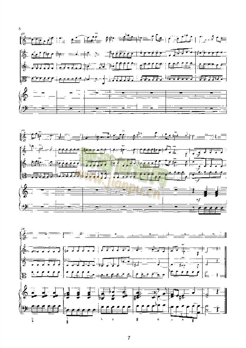 d小调协奏曲乐队类管弦乐总谱(其他乐谱)7