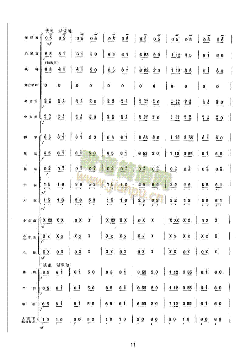 丰收乐队类民乐合奏(其他乐谱)11