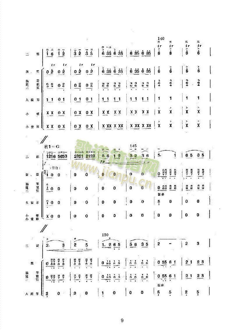 迎着朝阳去韶山乐队类民乐合奏(其他乐谱)9