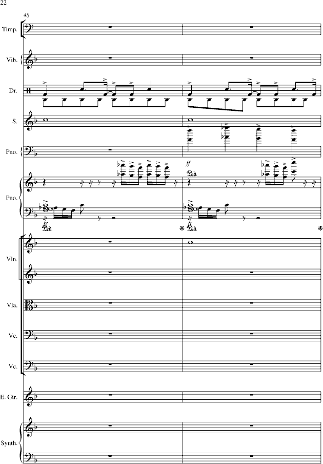 夜的第七章-总谱-manle版(钢琴谱)22