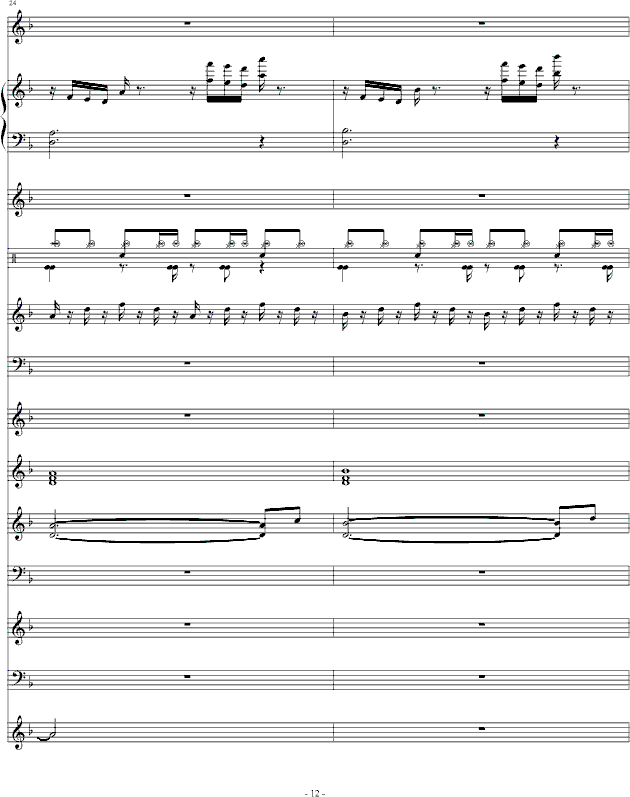 夜的第七章-总谱(钢琴谱)12