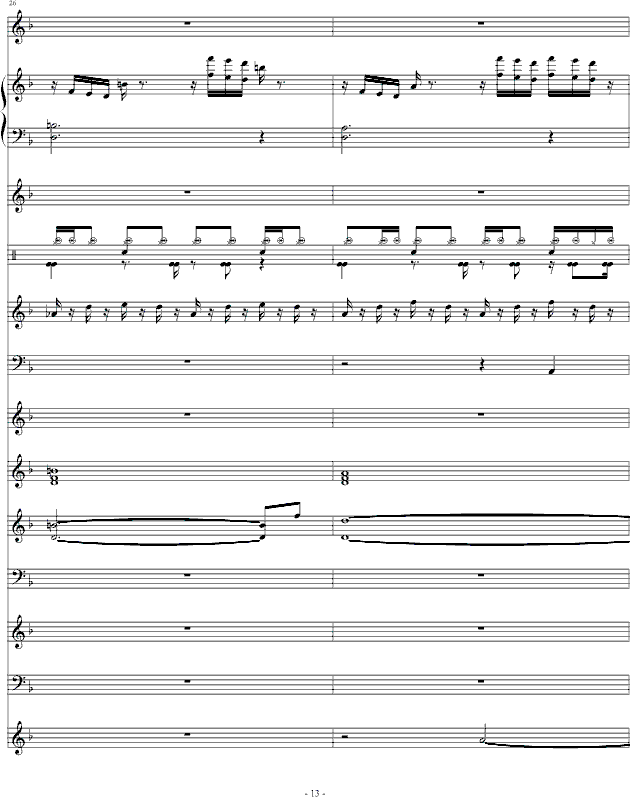 夜的第七章-总谱(钢琴谱)13