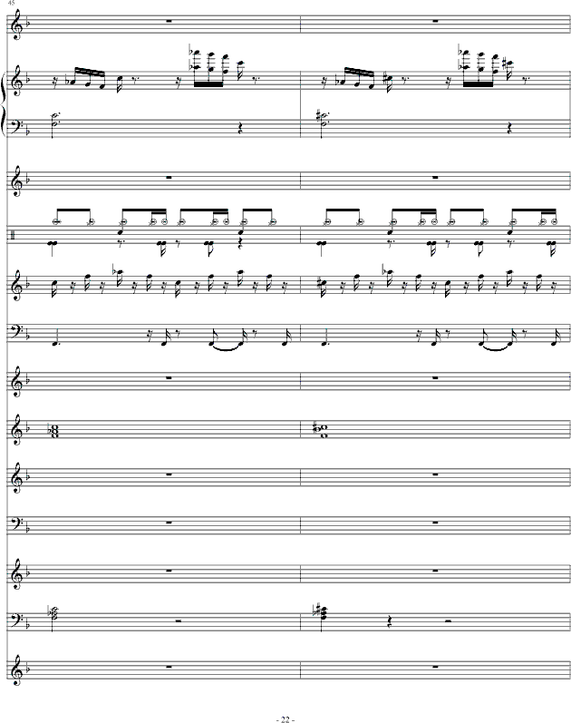 夜的第七章-总谱(钢琴谱)22