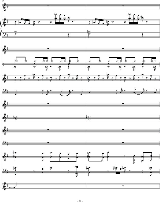 夜的第七章-总谱(钢琴谱)18