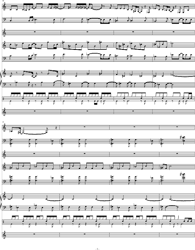半岛铁盒-总谱(钢琴谱)5
