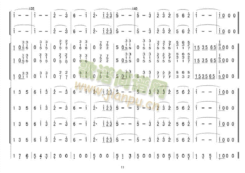 马兰花开(四字歌谱)10