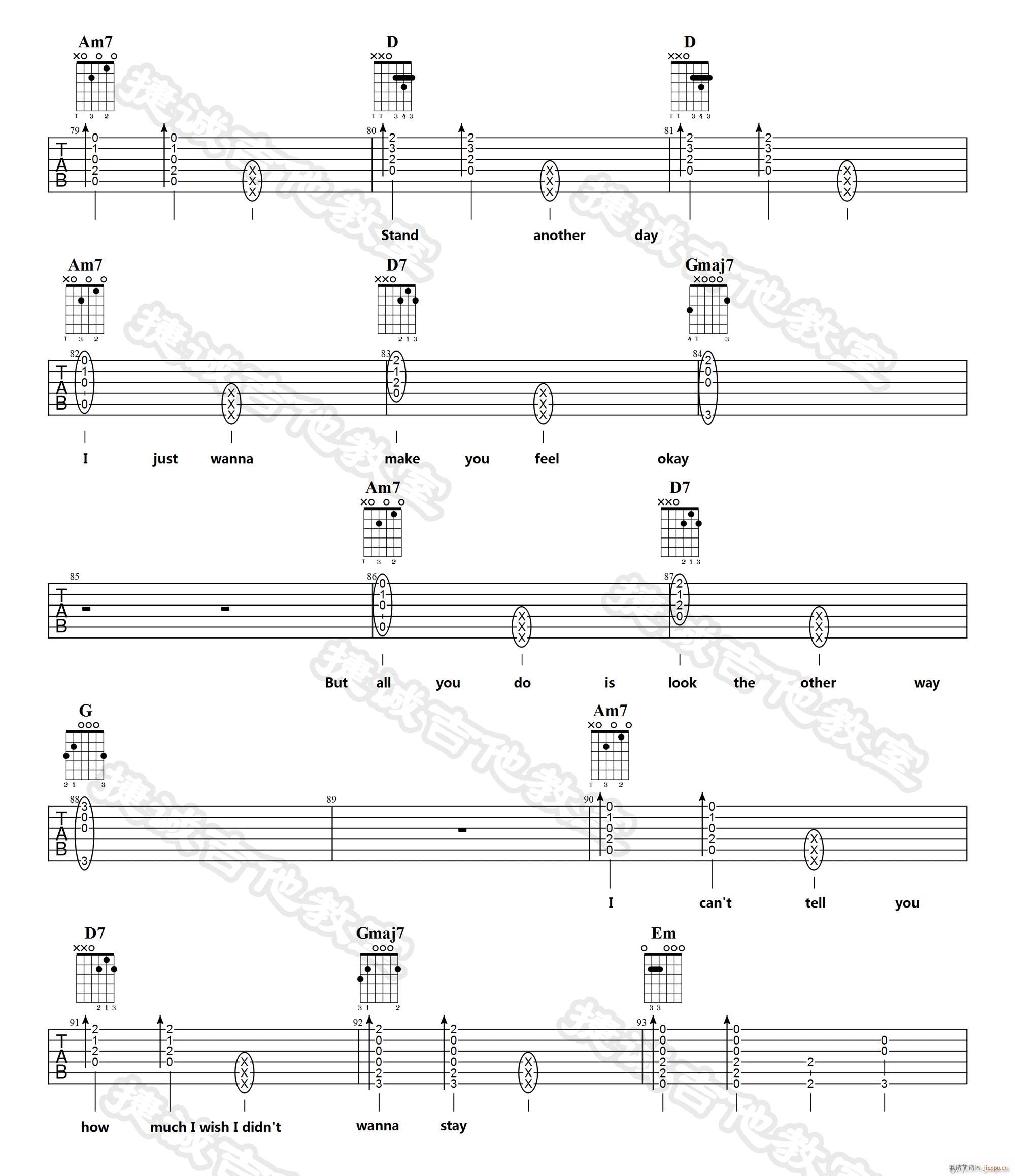 Wish You Were Gay(吉他谱)6