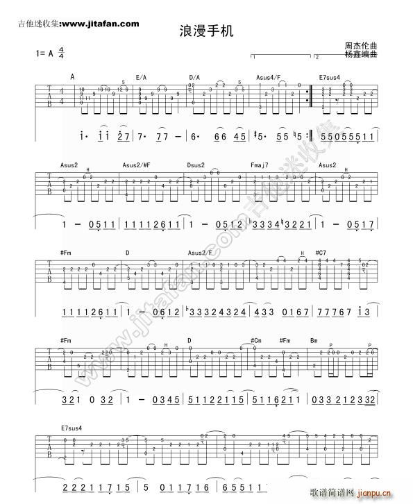 指弹独奏(吉他谱)1