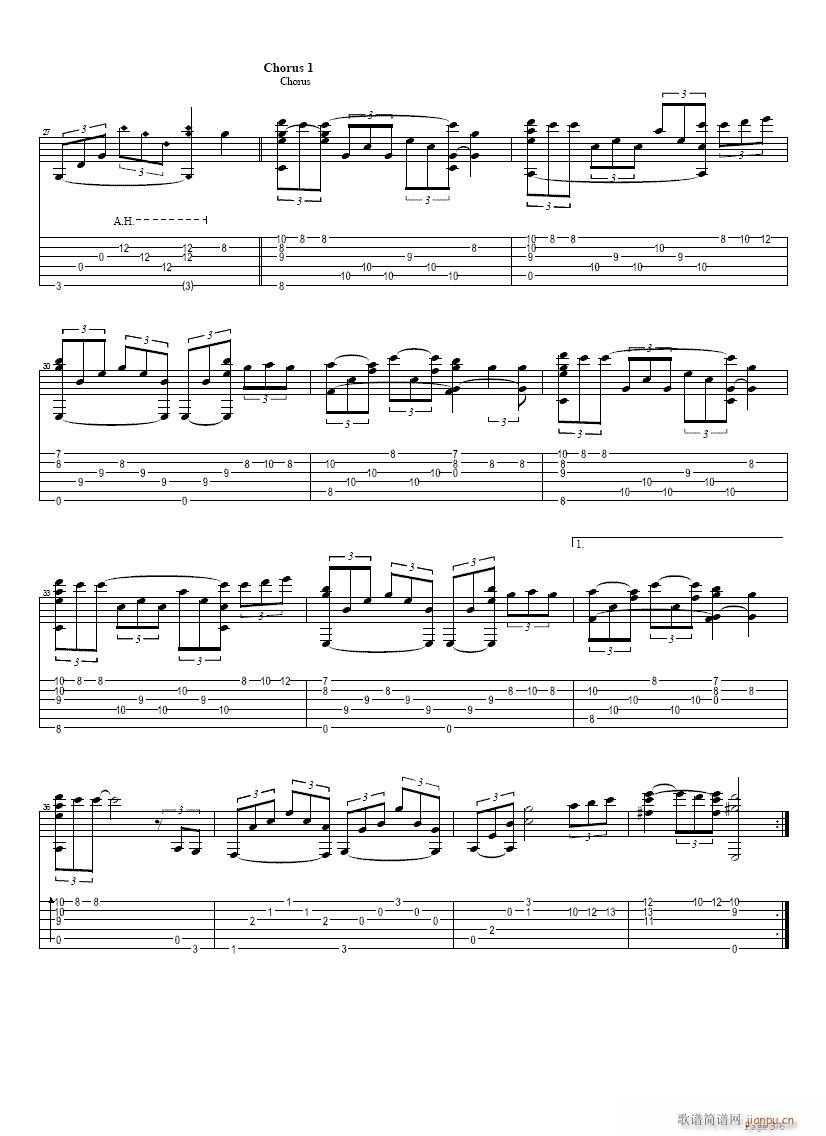 Japan?-?Forever?Love吉他(吉他谱)3