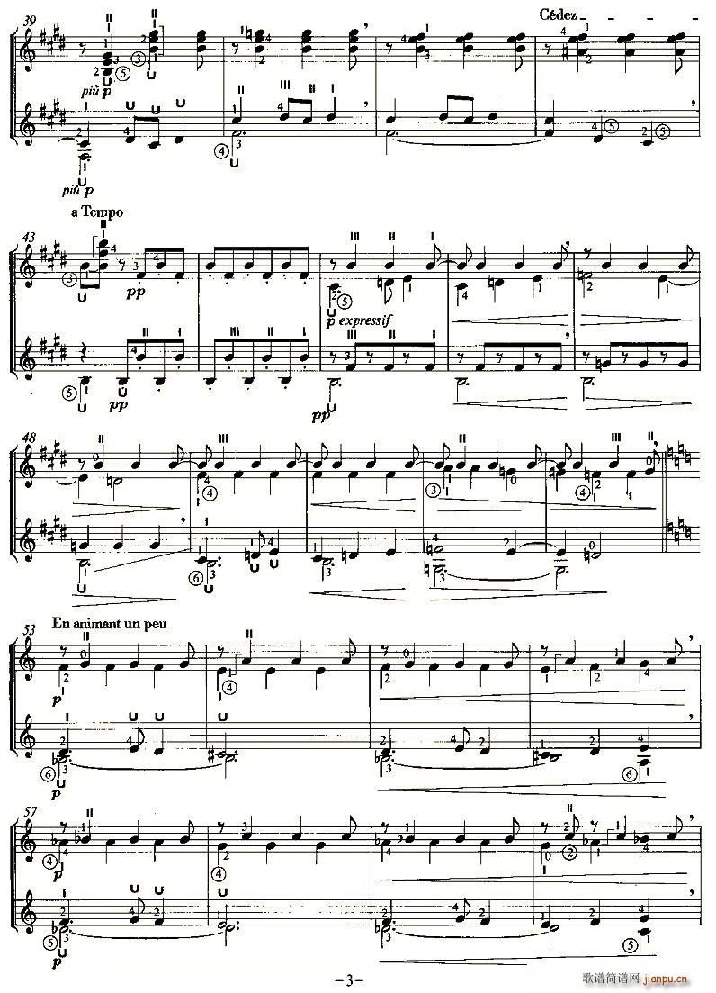 SERENADE OF THE DOLL(吉他谱)3