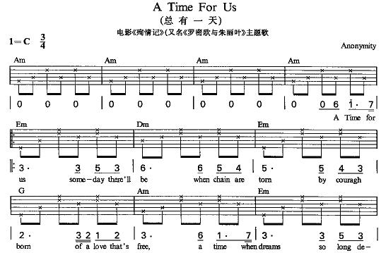 总有一天（电影主题歌(吉他谱)1