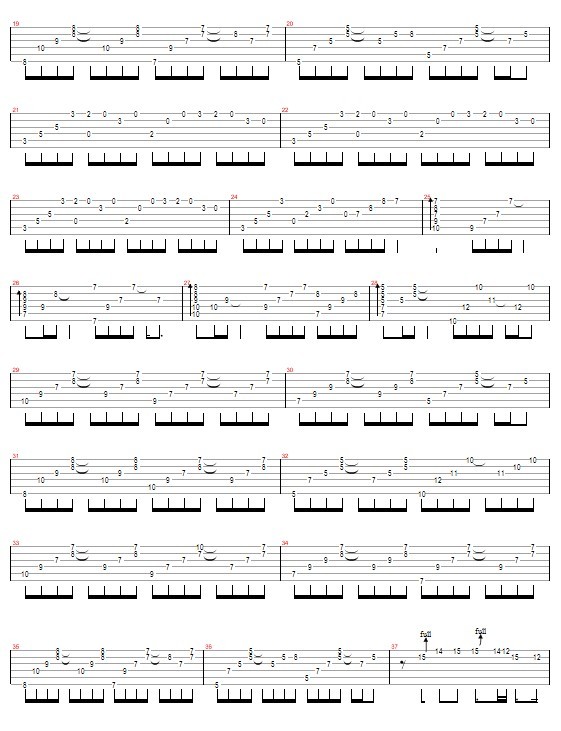 不要在我寂寞的时候说爱我—TRY(吉他谱)5
